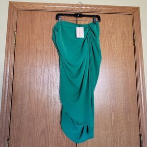 Green Shein Rouched Skirt Size Large